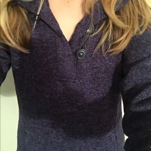 Columbia big button purple warm sweatshirt